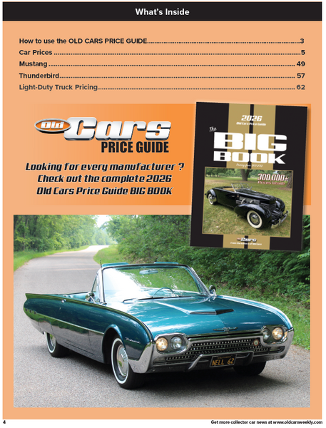 2026 Old Cars Price Guide BIG BOOK Ford eBOOK