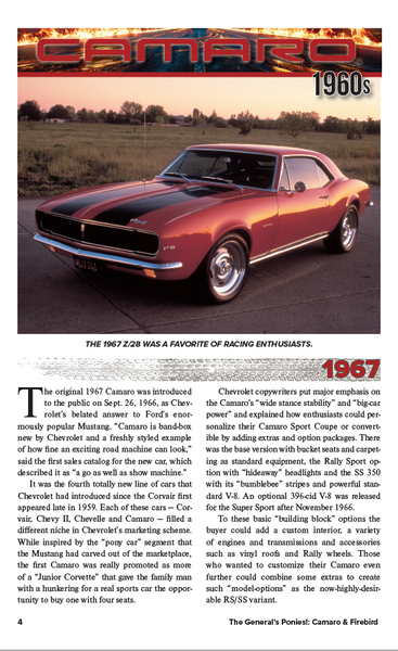 The General’s Ponies: Camaro and Firebird