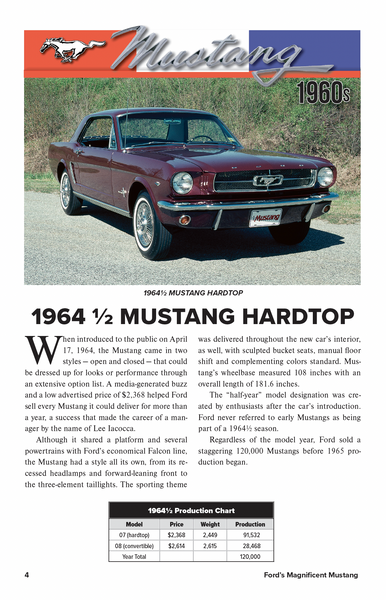 Ford’s Magnificent Mustang: The Original Pony Car 1964-2011