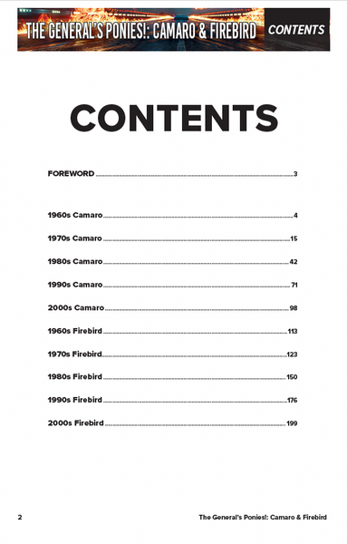 The General’s Ponies: Camaro and Firebird