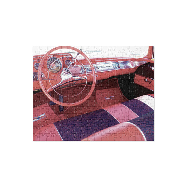 Old Cars '57 Chevy Red InteriorJigsaw Puzzle