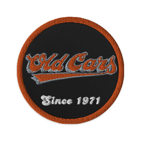 Old Cars Old School Logo Embroidered Patches