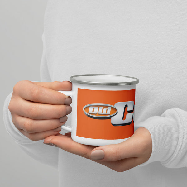 Old Cars Logo Enamel Mug