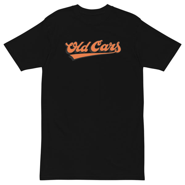 Old Cars Old School Logo Men’s Premium Heavyweight Tee